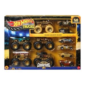 Monster Trucks Bigfoot 50 Trophy Champions Diecast Car Set